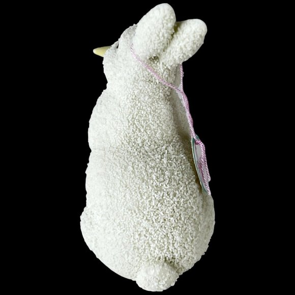 1996 Snowbabies Dept 56 Bunny Rabbit Figurine Vintage Easter Carrot Hand Painted - Picture 5 of 10